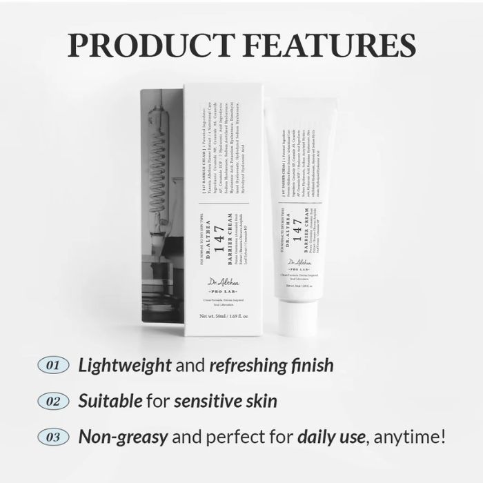 147 Barrier Cream – Ενυδατική κρέμα για ενίσχυση δερματικού φραγμού, 50ml