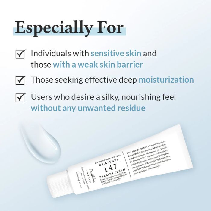 147 Barrier Cream – Ενυδατική κρέμα για ενίσχυση δερματικού φραγμού, 50ml