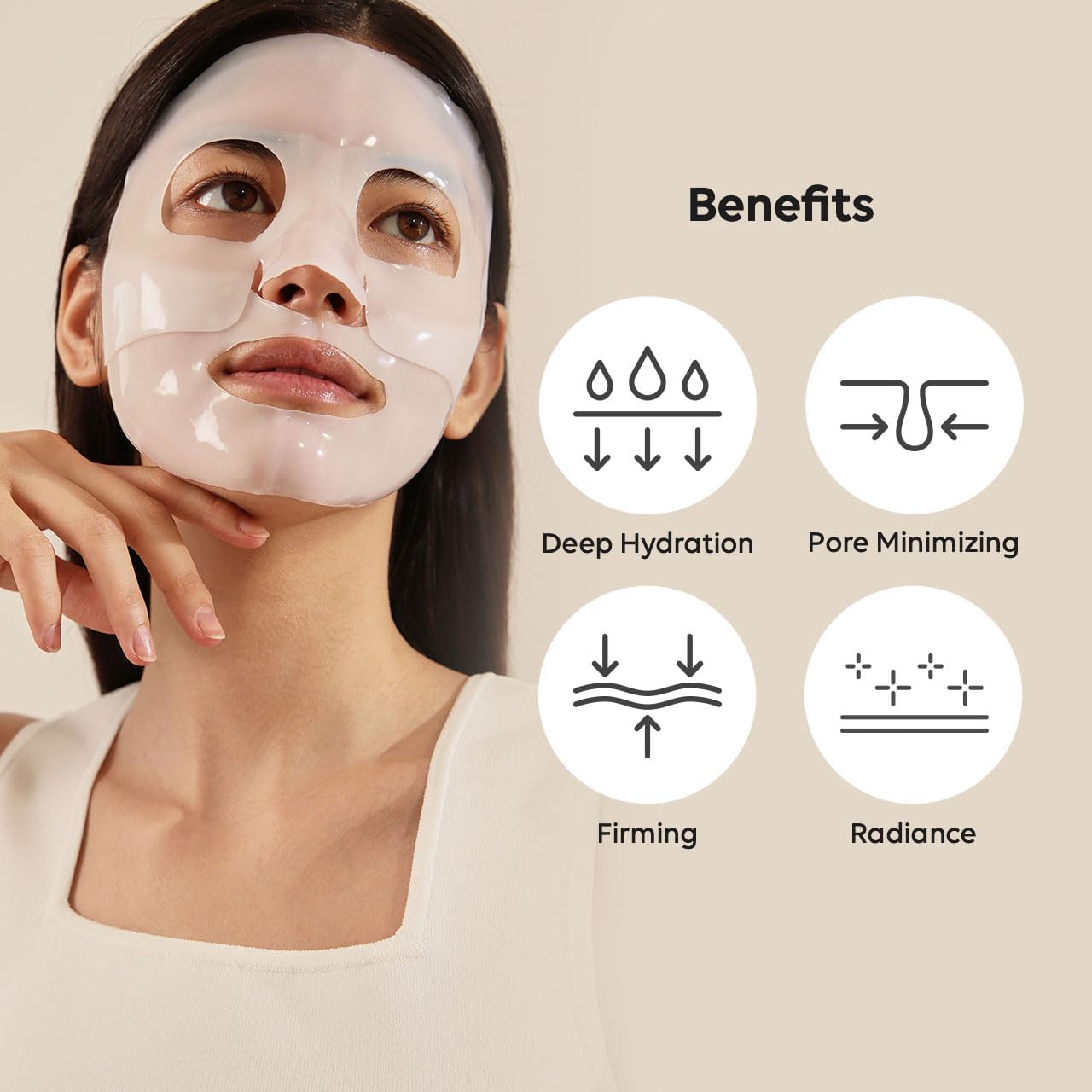 Bio-Collagen Real Deep Mask – Ενυδατική μάσκα για σύσφιξη & λάμψη, 34gr
