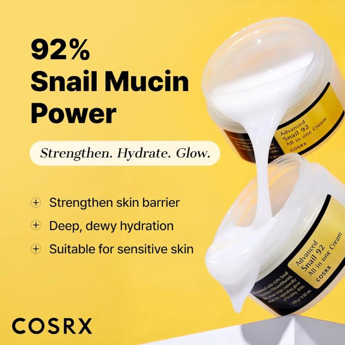 Advanced Snail 92 All in one Cream – Αναπλαστική, ενυδατική κρέμα, 100gr