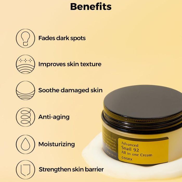 Advanced Snail 92 All in one Cream – Αναπλαστική, ενυδατική κρέμα, 100gr