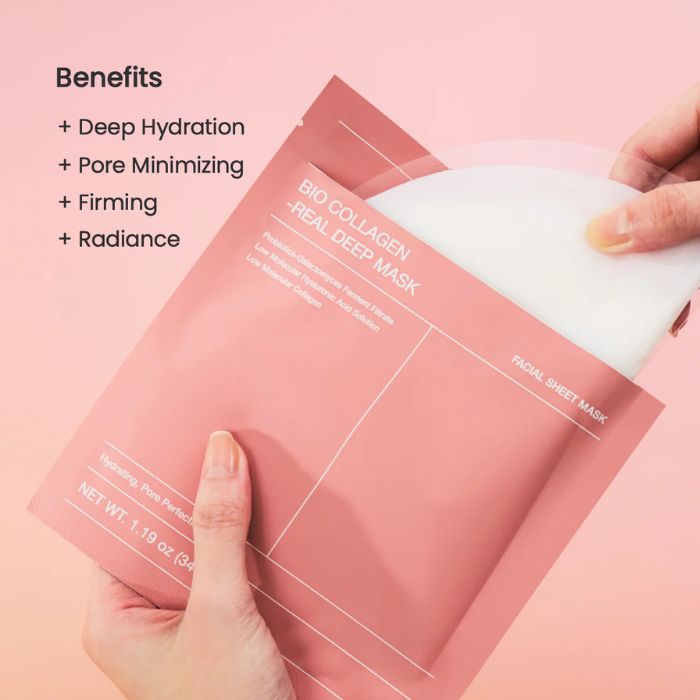 Bio-Collagen Real Deep Mask – Ενυδατική μάσκα για σύσφιξη & λάμψη, 34gr