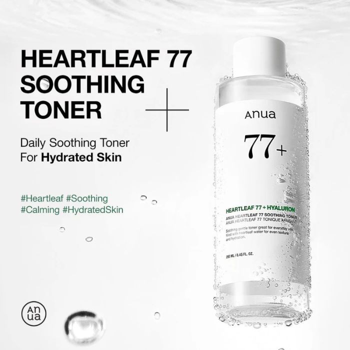 Heartleaf 77% Soothing Toner – Ενυδατικό, καταπραϋντικό τόνερ, 250ml