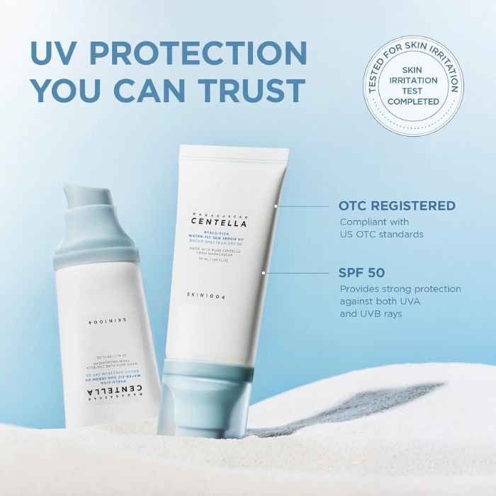 Madagascar Centella Hyalu-Cica Water-Fit Sun Serum – Αντηλιακό με υαλουρονικό και σεντέλα, 50ml