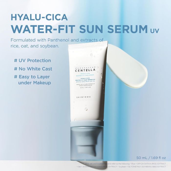 Madagascar Centella Hyalu-Cica Water-Fit Sun Serum – Αντηλιακό με υαλουρονικό και σεντέλα, 50ml