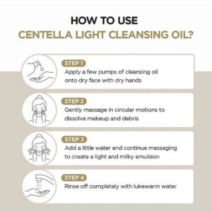 Madagascar Centella Light Cleansing Oil – Έλαιο καθαρισμού και ντεμακιγιάζ με σεντέλα, 200ml
