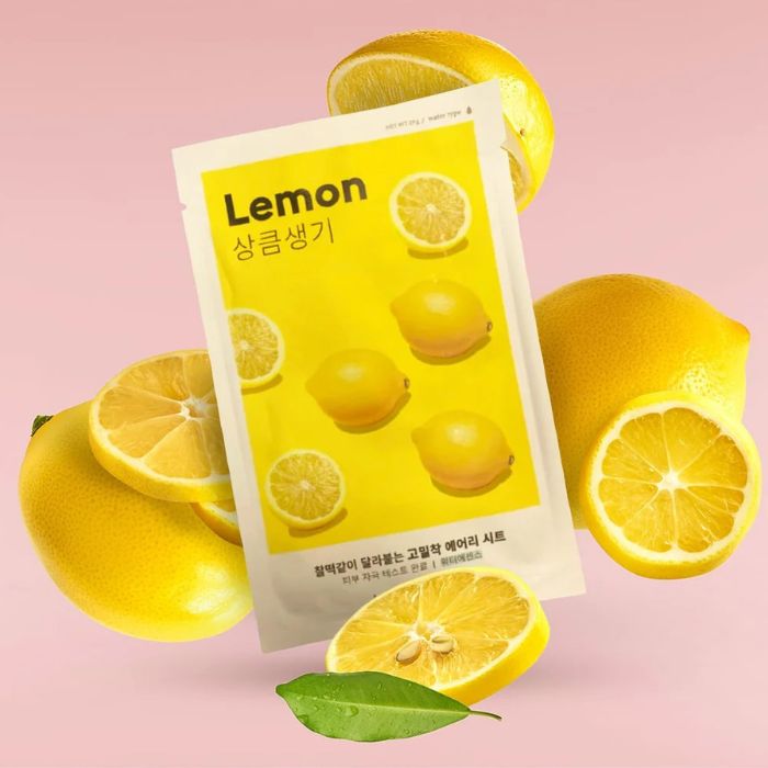 Airy Fit Sheet Mask Lemon – Μάσκα για Ομοιόμορφο Τόνο Λεμόνι, 19gr