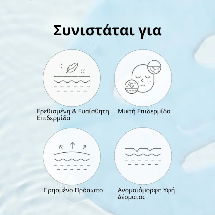Face Mask Aqua Blue Hydration – Ενυδατική Μάσκα Προσώπου, 1τμχ