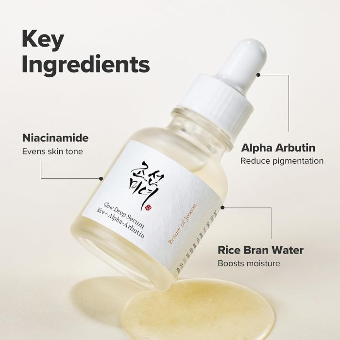 Glow Deep Serum Rice and Alpha-Arbutin – Oρός λάμψης για βελτίωση τόνου, 30ml