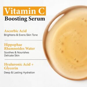 Vitamin C Boosting Serum – Ισχυρός ορός εξομάλυνσης τόνου δέρματος, 30ml