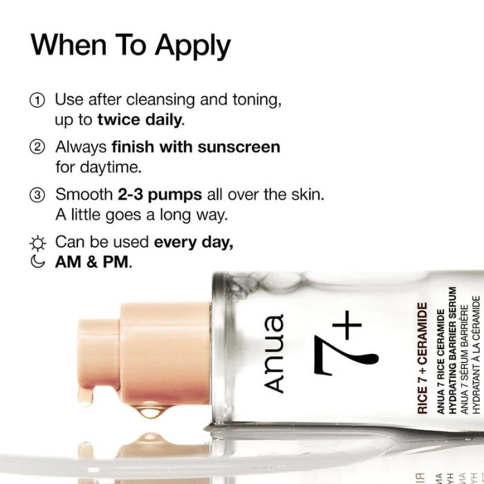 7 Rice Ceramide Hydrating Barrier Serum – Ορός με ρύζι για λάμψη, 50ml
