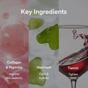 Collagen gel mask Heartleaf jelly – Μάσκα προσώπου για καταπράυνση, 1τεμ