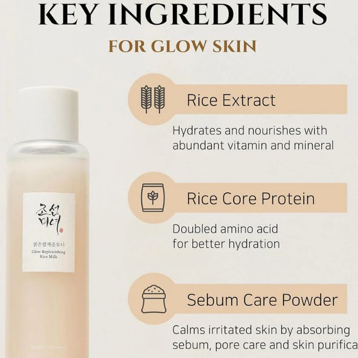 Glow Replenishing Rice Milk – Ενυδατικό τόνερ με ρύζι, 150ml