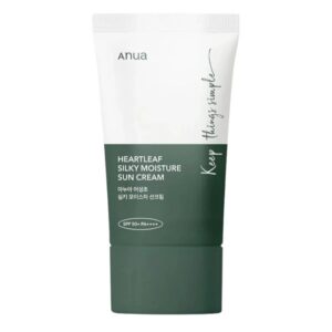 Heartleaf Silky Moisture Sun Cream SPF50+/PA++++ – Αντηλιακή κρέμα για ευαίσθητο δέρμα,50ml