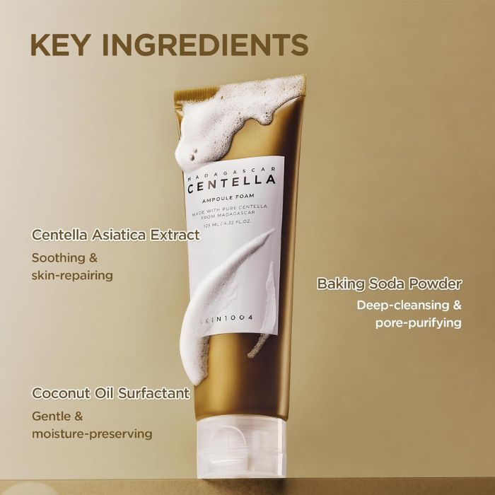 Madagascar Centella Ampoule Foam – Καταπραϋντικός αφρός καθαρισμού, 125ml