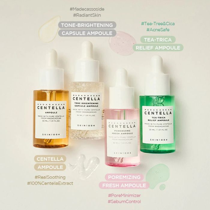 Madagascar Centella Ampoule Kit – Σετ 4 μίνι αμπούλες για πολυλειτουργική χρήση