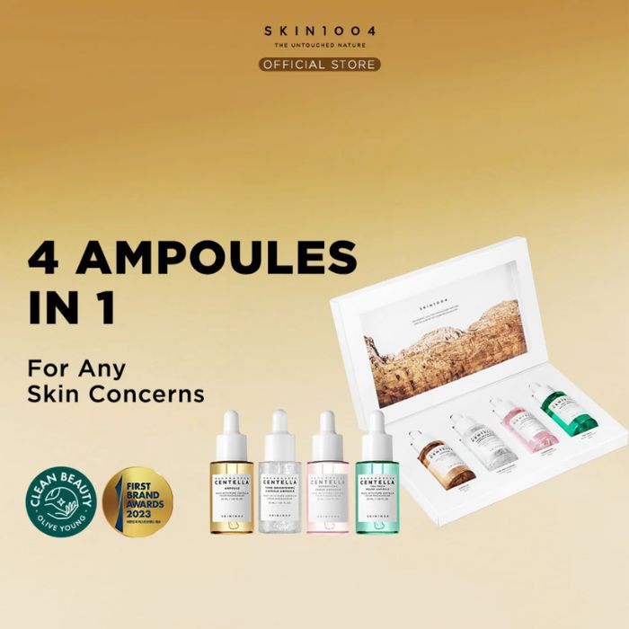 Madagascar Centella Ampoule Kit – Σετ 4 μίνι αμπούλες για πολυλειτουργική χρήση