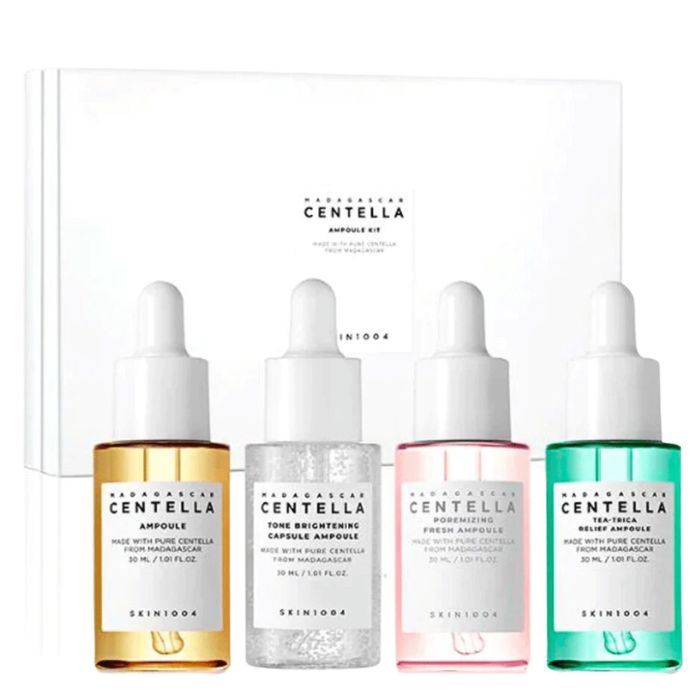 Madagascar Centella Ampoule Kit - Σετ 4 μίνι αμπούλες για πολυλειτουργική χρήση