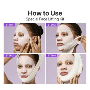 No. 9 NAD+ BIO Lifting-sil Full Face Mask Set, 4 pieces – Μάσκα προσώπου lifting και λάμψης, 4τεμ