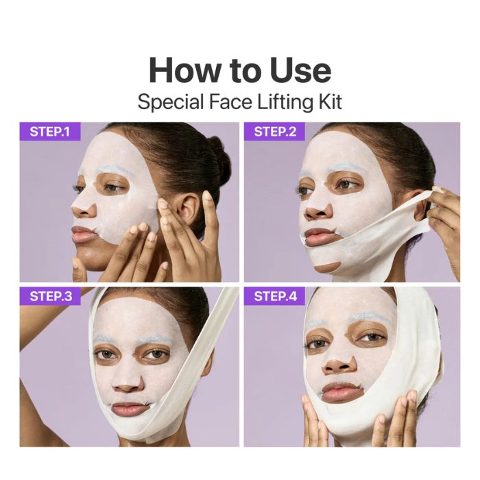 No. 9 NAD+ BIO Lifting-sil Full Face Mask Set, 4 pieces – Μάσκα προσώπου lifting και λάμψης, 4τεμ