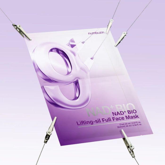 No. 9 NAD+ BIO Lifting-sil Full Face Mask Set, 4 pieces – Μάσκα προσώπου lifting και λάμψης, 4τεμ