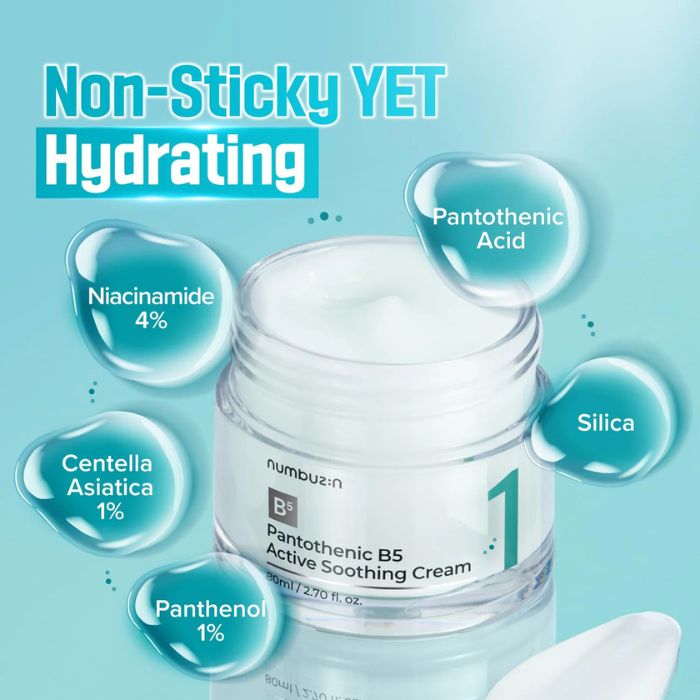 No.1 Pantothenic B5 Active Soothing Cream – Καταπραϋντική, ενυδατική κρέμα για ακμή, 80ml