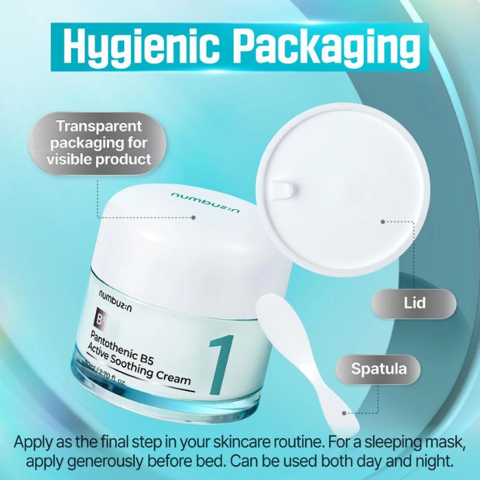 No.1 Pantothenic B5 Active Soothing Cream – Καταπραϋντική, ενυδατική κρέμα για ακμή, 80ml