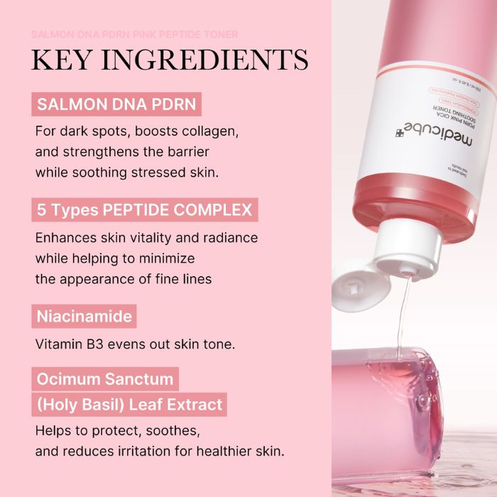PDRN Pink Cica Soothing Toner – Καταπραϋντικό τόνερ προσώπου, 250ml