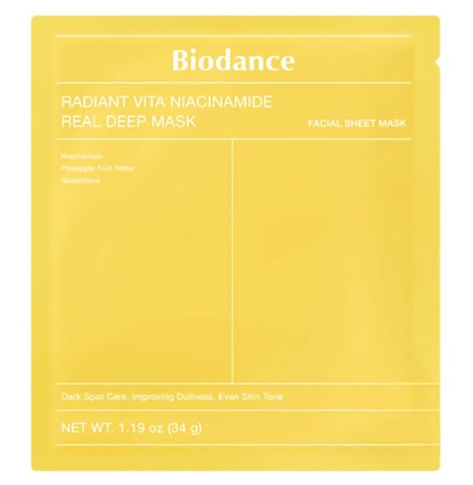 Radiant Vita-Niacinamide Real Deep Mask - Gel Μάσκα για ομοιόμορφο τόνο επιδερμίδας, 34gr
