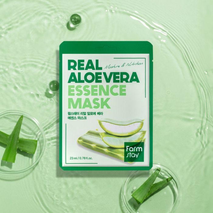 Real Aloe Vera Face Mask – Υφασμάτινη μάσκα προσώπου με αλόη βέρα, 23ml