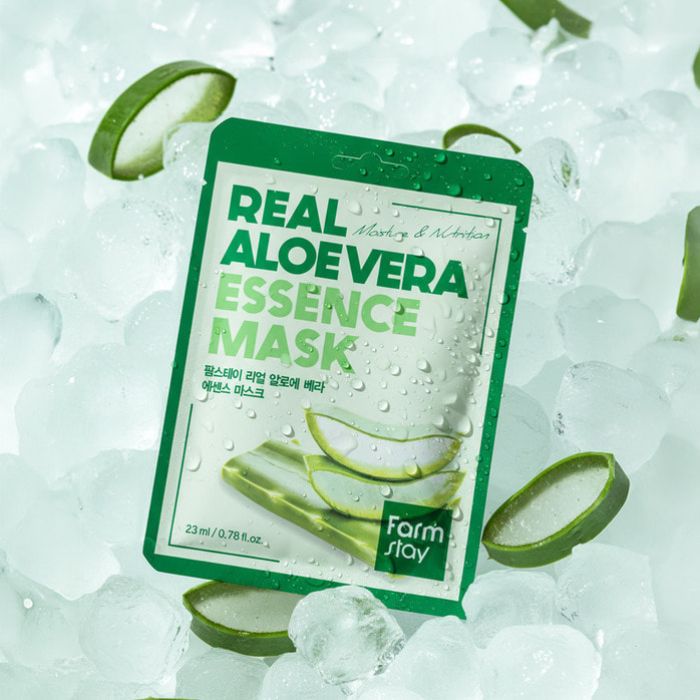Real Aloe Vera Face Mask – Υφασμάτινη μάσκα προσώπου με αλόη βέρα, 23ml