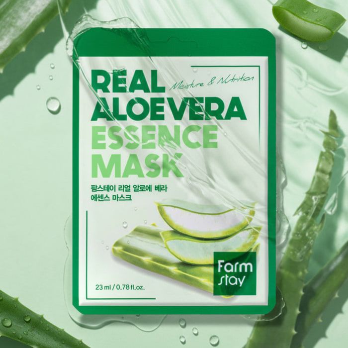 Real Aloe Vera Face Mask – Υφασμάτινη μάσκα προσώπου με αλόη βέρα, 23ml