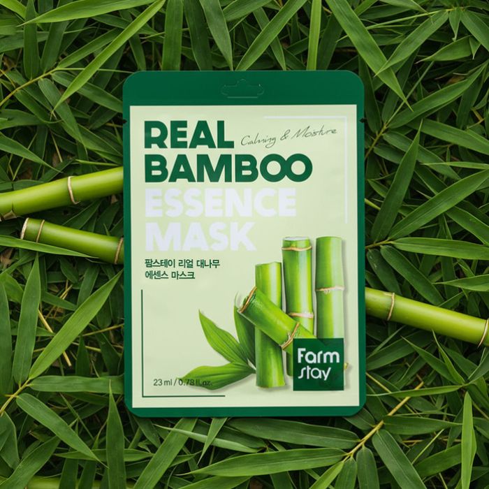 Real Bamboo Essence Mask – Υφασμάτινη μάσκα προσώπου με εκχύλισμα μπαμπού, 23ml