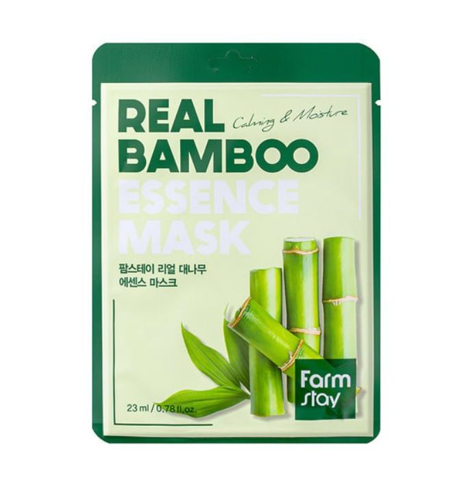 Real Bamboo Essence Mask - Υφασμάτινη μάσκα προσώπου με εκχύλισμα μπαμπού, 23gr