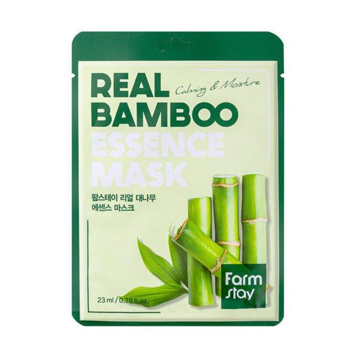 Real Bamboo Essence Mask - Υφασμάτινη μάσκα προσώπου με εκχύλισμα μπαμπού, 23gr