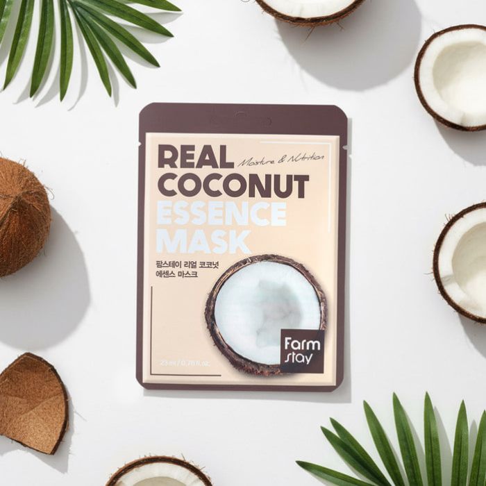 Real Coconut Essence Mask – Υφασμάτινη μάσκα προσώπου με εκχύλισμα καρύδας, 23ml