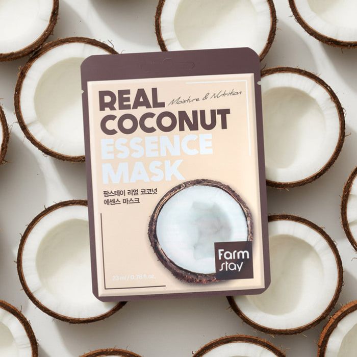 Real Coconut Essence Mask – Υφασμάτινη μάσκα προσώπου με εκχύλισμα καρύδας, 23ml