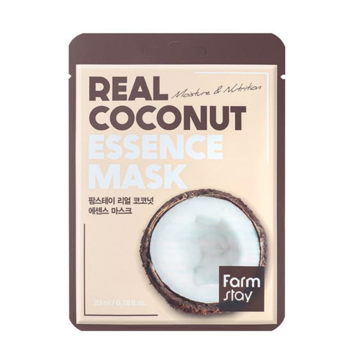 Real Coconut Essence Mask - Υφασμάτινη μάσκα προσώπου με εκχύλισμα καρύδας, 23ml