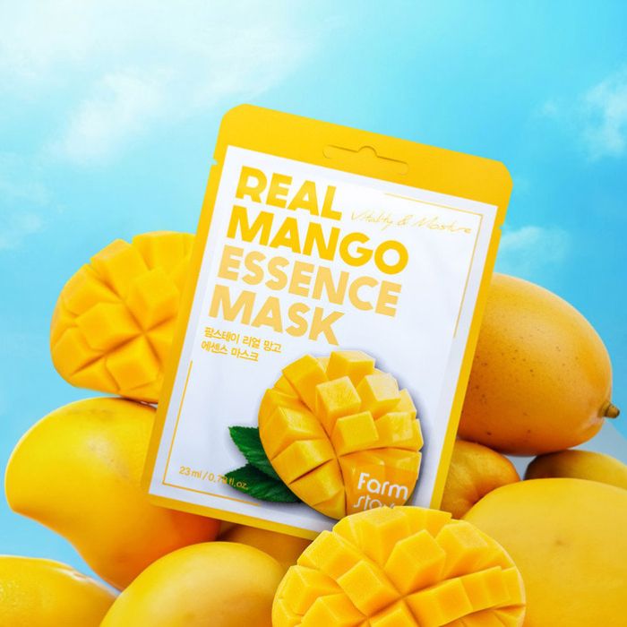 Real Mango Essence Mask – Υφασμάτινη μάσκα προσώπου με εκχύλισμα μάνγκο, 23ml