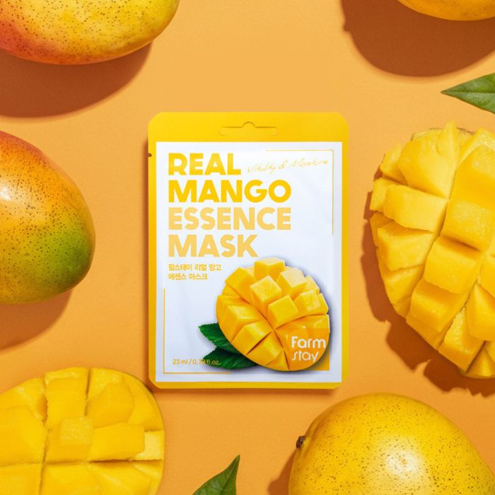 Real Mango Essence Mask – Υφασμάτινη μάσκα προσώπου με εκχύλισμα μάνγκο, 23ml