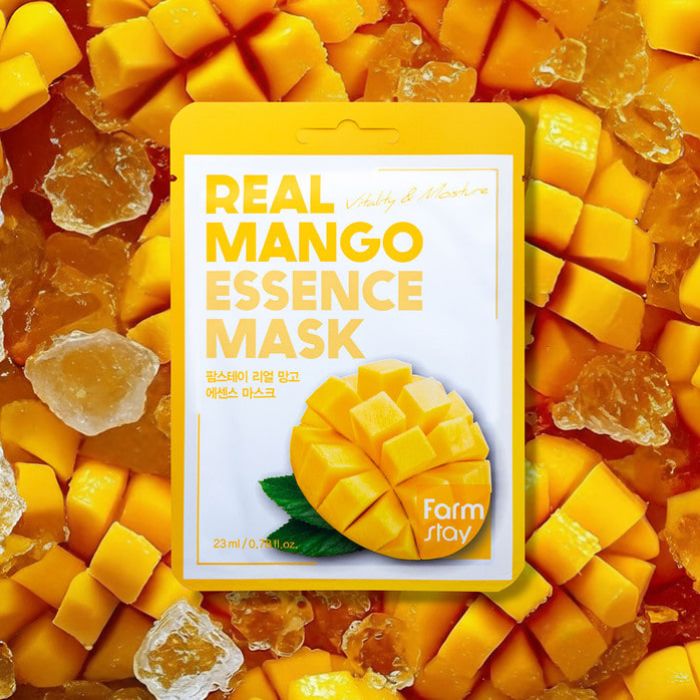 Real Mango Essence Mask – Υφασμάτινη μάσκα προσώπου με εκχύλισμα μάνγκο, 23ml
