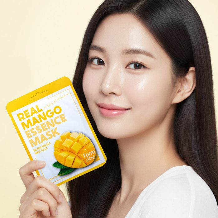 Real Mango Essence Mask – Υφασμάτινη μάσκα προσώπου με εκχύλισμα μάνγκο, 23ml