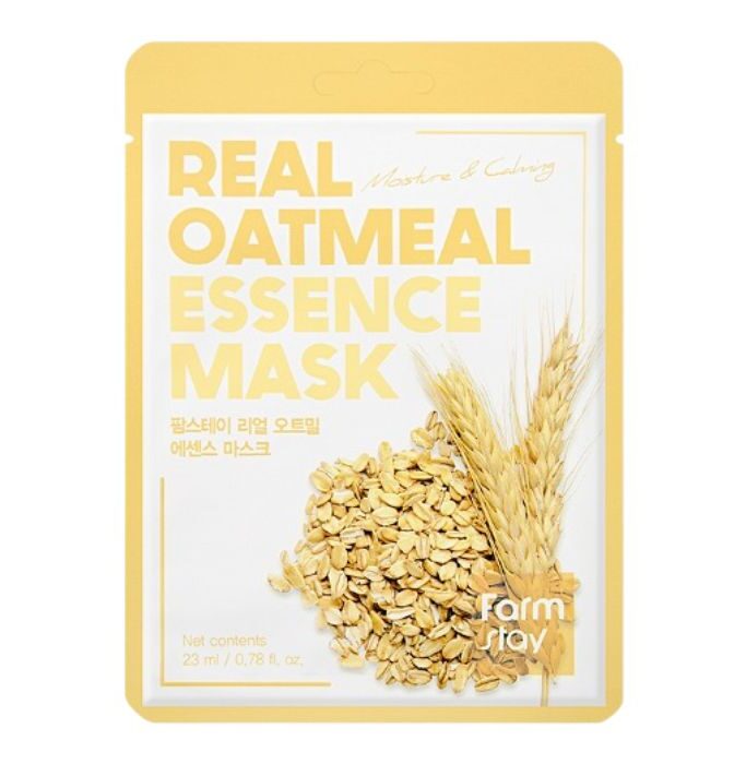 Real Oatmeal Essence Mask - Καταπραϋντική & ενυδατική μάσκα προσώπου με εκχύλισμα βρώμης, 23gr