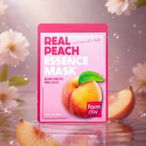 Real Peach Essence Mask – Υφασμάτινη μάσκα προσώπου με εκχύλισμα ροδάκινου, 23ml