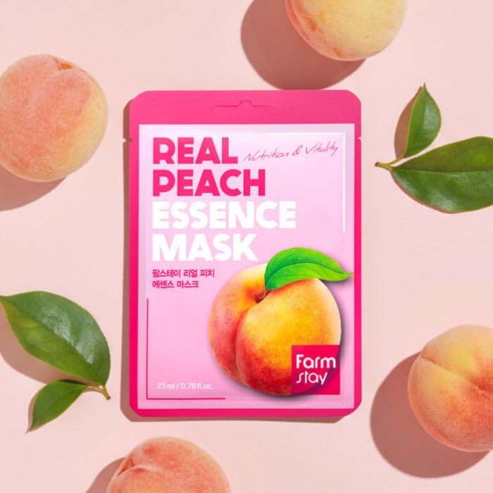 Real Peach Essence Mask – Υφασμάτινη μάσκα προσώπου με εκχύλισμα ροδάκινου, 23ml