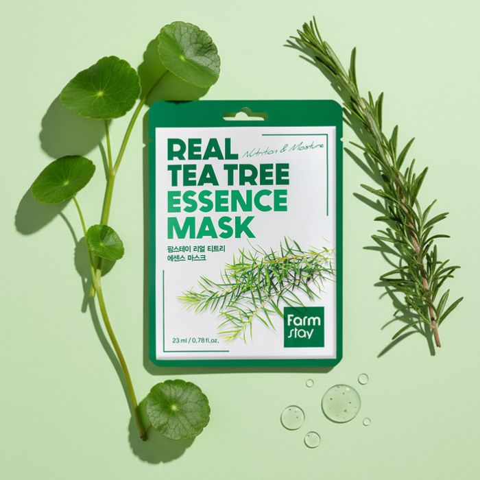 Real Tea Tree Essence Mask – Υφασμάτινη μάσκα προσώπου με εκχύλισμα τεϊόδεντρου, 23ml