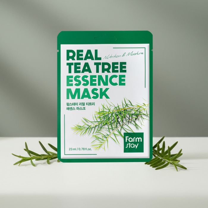 Real Tea Tree Essence Mask – Υφασμάτινη μάσκα προσώπου με εκχύλισμα τεϊόδεντρου, 23ml