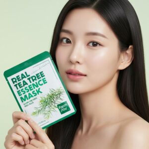 Real Tea Tree Essence Mask – Υφασμάτινη μάσκα προσώπου με εκχύλισμα τεϊόδεντρου, 23ml
