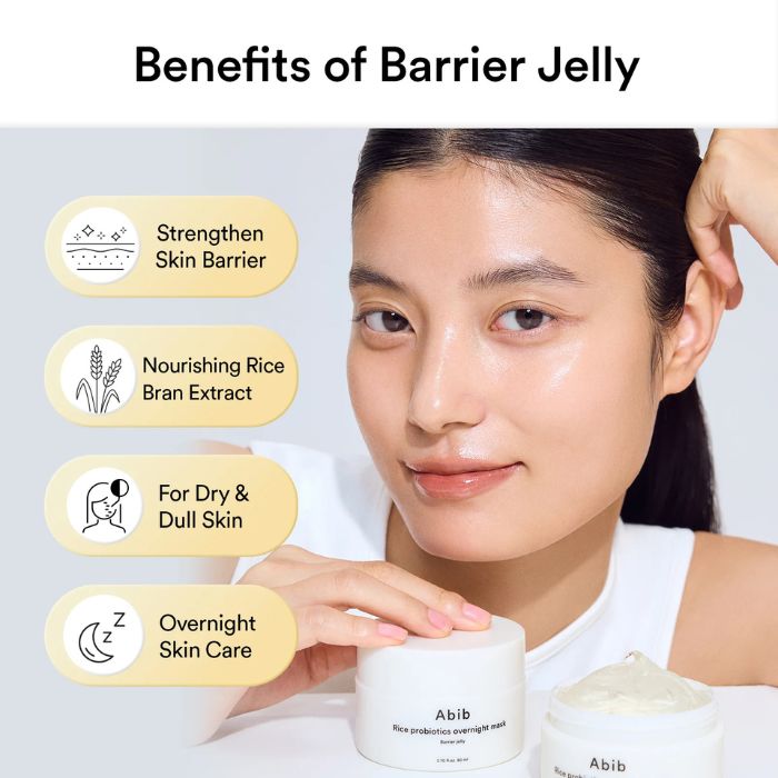 Rice Probiotics Overnight Mask Barrier Jelly – Μάσκα νύχτας με ρύζι και προβιοτικά, 80ml