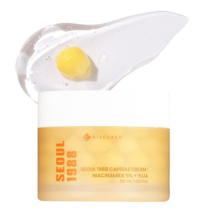Seoul 1988 Capsule Cream Niacinamide 5 Yuja 50ml - Κρέμα Προσώπου για Ενυδάτωση, Αντιγήρανση & Λάμψη, 50ml